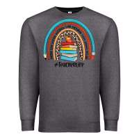 Charcoal Heather #teacherlife Premium Sweatshirt - JahusDesignShop