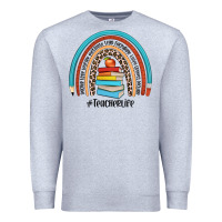 Heather Grey #teacherlife Premium Sweatshirt - JahusDesignShop