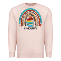 Pale Pink #teacherlife Premium Sweatshirt - JahusDesignShop