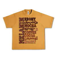 Peanut Butter Melanin shades of brown Urban Heavy Tee - RanaPortraitStore