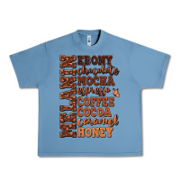 Pebble Blue Melanin shades of brown Urban Heavy Tee - RanaPortraitStore
