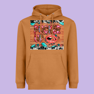 Pucker Up Heavyweight Hoodie Designed By Jahusdesignshop