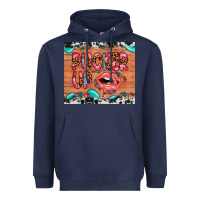 Navy pucker up Heavyweight Hoodie - JahusDesignShop