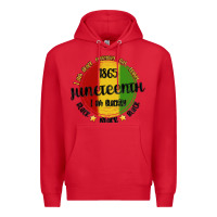 Red i am black everyday but today juneteenth Premium Hoodie - MaliasSmallBusiness