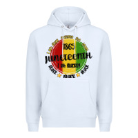 White i am black everyday but today juneteenth Premium Hoodie - MaliasSmallBusiness