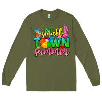 Army Green small town summer tbw Long Sleeve Tee - texasbilliewilder
