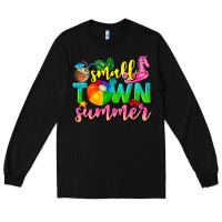 Black small town summer tbw Long Sleeve Tee - texasbilliewilder