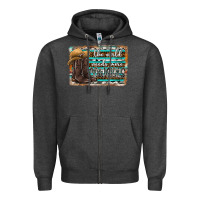 Charcoal Heather the world needs more cowgirls Zipper Hoodie - SublimationCraftShop