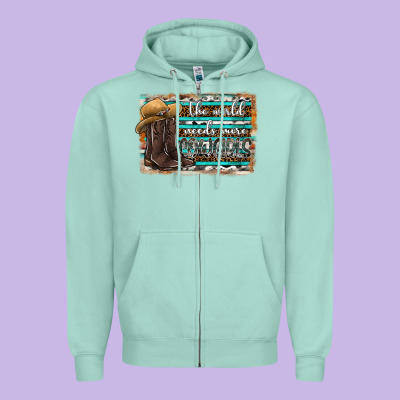 The World Needs More Cowgirls Zipper Hoodie Designed By Sublimationcraftshop
