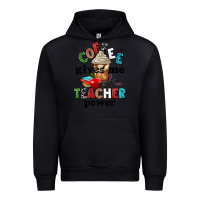 Black coffee gives me teacher power Urban Hoodie - NancyCooperArtShop