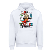 White coffee gives me teacher power Urban Hoodie - NancyCooperArtShop