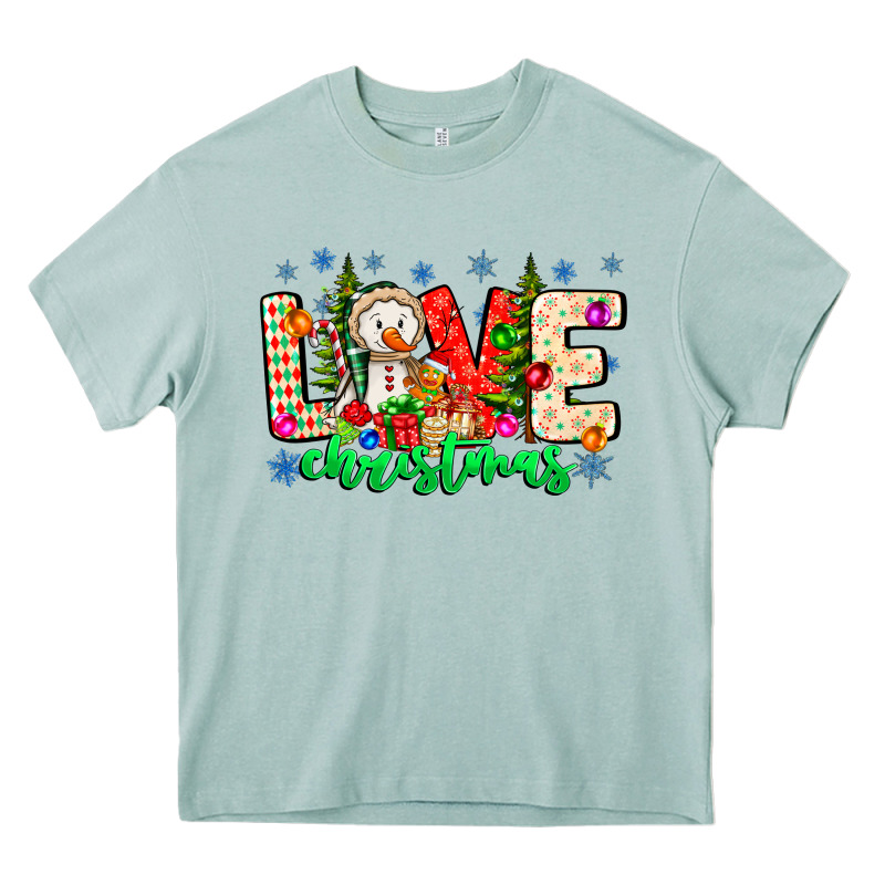 Love Christmas Heavy Core Tee by CowhideDigitalArt | Teevron