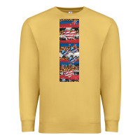 Antique Gold usa flag and western patterns  penwraps 1 Premium Sweatshirt - Artiststas