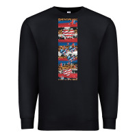 Black usa flag and western patterns  penwraps 1 Premium Sweatshirt - Artiststas