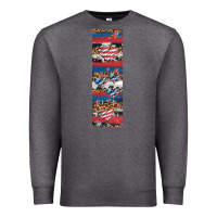 Charcoal Heather usa flag and western patterns  penwraps 1 Premium Sweatshirt - Artiststas
