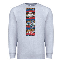 Heather Grey usa flag and western patterns  penwraps 1 Premium Sweatshirt - Artiststas