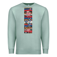 Seafoam usa flag and western patterns  penwraps 1 Premium Sweatshirt - Artiststas