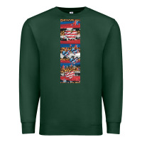 Sports Green usa flag and western patterns  penwraps 1 Premium Sweatshirt - Artiststas