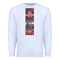 White usa flag and western patterns  penwraps 1 Premium Sweatshirt - Artiststas