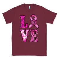 Burgundy cancer love Classic Tee - RanaPortraitStore