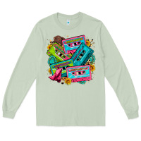 Matcha 90's country cassette tapes Long Sleeve Tee - Zillion Design Studio