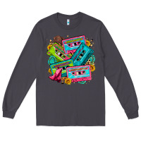Smoke 90's country cassette tapes Long Sleeve Tee - Zillion Design Studio