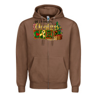 Chestnut all i want for christmas is cure childhood cancer Zipper Hoodie - FaDigitalArtStudio