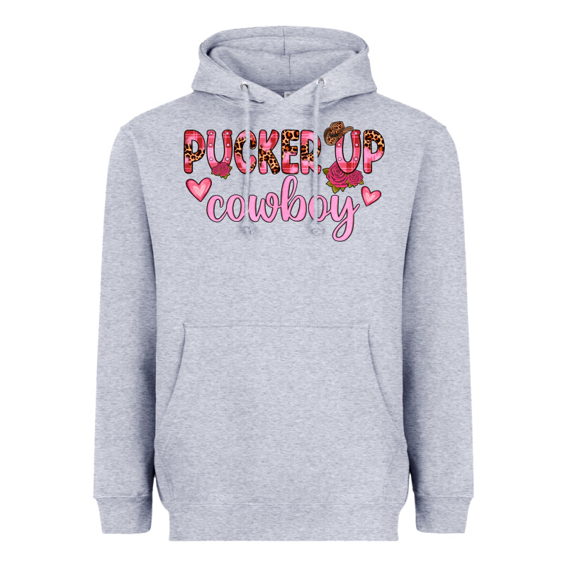 Pucker Up Cowboy Heavyweight Hoodie by JahusDesignShop | Teevron