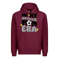 Burgundy in my soccer mom era Premium Hoodie - MaliasSmallBusiness
