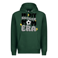 Sports Green in my soccer mom era Premium Hoodie - MaliasSmallBusiness