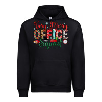 Black very merry office squad Urban Hoodie - MaliasSmallBusiness