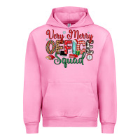 Fuchsia Pink very merry office squad Urban Hoodie - MaliasSmallBusiness