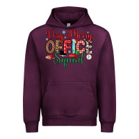 Mauve Wine very merry office squad Urban Hoodie - MaliasSmallBusiness