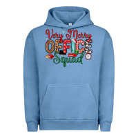 Pigment Pebble Blue very merry office squad Urban Hoodie - MaliasSmallBusiness