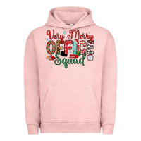 Pigment Salmon very merry office squad Urban Hoodie - MaliasSmallBusiness
