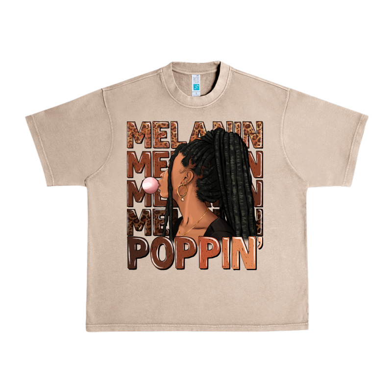 Melanin Poppin' Afro Woman Urban Heavy Tee by RanaPortraitStore | Teevron