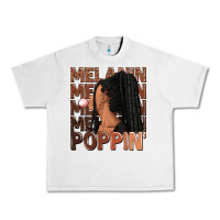 Lunar Rock Melanin poppin' afro woman Urban Heavy Tee - RanaPortraitStore