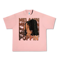 Salmon Melanin poppin' afro woman Urban Heavy Tee - RanaPortraitStore