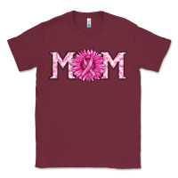Burgundy breast cancer mom Classic Tee - RanaPortraitStore
