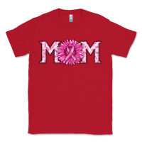 Red breast cancer mom Classic Tee - RanaPortraitStore