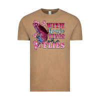 Vintage Coffee with brave wings she flies Vintage Tee - BarkalooDesign