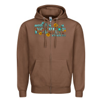 Chestnut made to worship with sunflowers Zipper Hoodie - HRA Design Shop