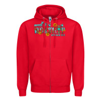 Red made to worship with sunflowers Zipper Hoodie - HRA Design Shop