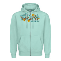 Seafoam made to worship with sunflowers Zipper Hoodie - HRA Design Shop