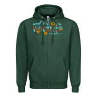 Sports Green made to worship with sunflowers Zipper Hoodie - HRA Design Shop