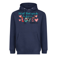 Navy let all that you do be done in love Heavyweight Hoodie - JahusDesignShop