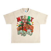 Sandshell Merry and bright black girl sneakers Urban Heavy Tee - RanaPortraitStore