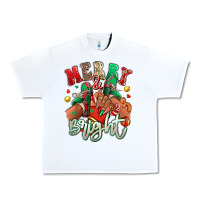 White Merry and bright black girl sneakers Urban Heavy Tee - RanaPortraitStore