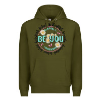 Army Green be you inspiration Premium Hoodie - MaliasSmallBusiness