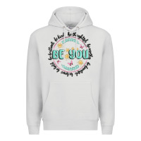 Dove Grey be you inspiration Premium Hoodie - MaliasSmallBusiness